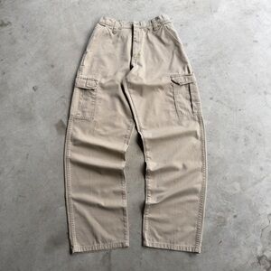 Y2K Baggy Khaki Workwear Cargo Pants - 32x34